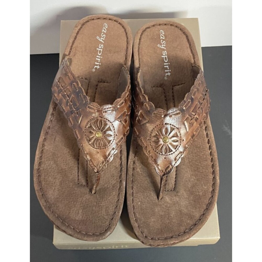 Easy Spirit Women's Brodie Tan Sandals US 10M / 8 UK / 41 Europe - Casual